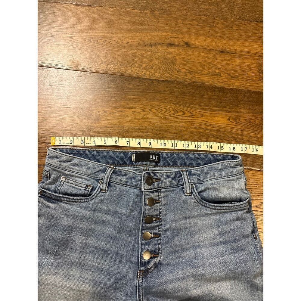 Kut from the Kloth Reese ankle straight leg denim jeans 12 - Picture 8 of 8